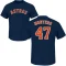 Rafael Montero Name & Number T-Shirt - Navy