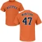 Rafael Montero Name & Number T-Shirt - Orange