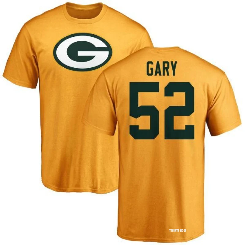 Rashan Gary Name & Number T-Shirt - Gold - Tshirtsedge