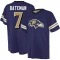 Rashod Bateman Name & Number Game Day V-Neck T-Shirt - Purple