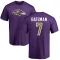 Rashod Bateman Name & Number T-Shirt - Purple