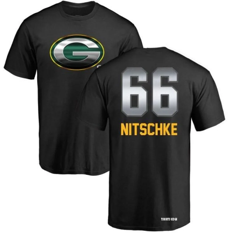 Tshirtsedge Ray Nitschke Midnight Mascot T-Shirt - Black