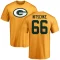 Ray Nitschke Name & Number T-Shirt - Gold