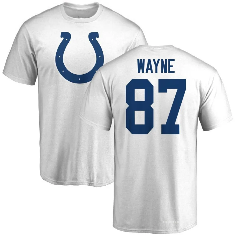 Reggie Wayne Name & Number T-Shirt - White - Tshirtsedge