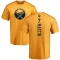 Rick Martin One Color Backer T-Shirt - Gold