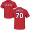 Ricky Vanasco Name & Number T-Shirt - Red