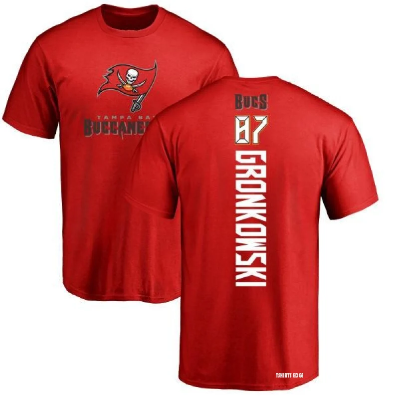 Tshirtsedge Rob Gronkowski Backer T-Shirt - Red