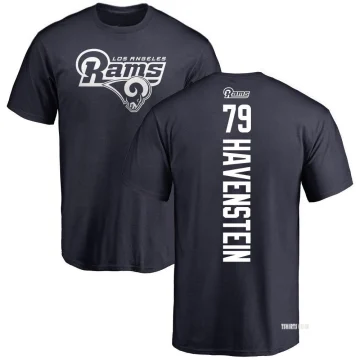 Women's Rob Havenstein Name & Number Slim Fit T-Shirt - Navy - Tshirtsedge