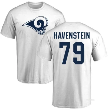 Women's Rob Havenstein Name & Number Slim Fit T-Shirt - Navy - Tshirtsedge