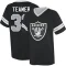 Roderic Teamer Name & Number Game Day V-Neck T-Shirt - Black