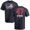 Ronnie Attard Name and Number Banner Wave T-Shirt - Navy