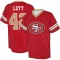 Ronnie Lott Name & Number Game Day V-Neck T-Shirt - Red