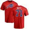 Ryan Bates Name & Number T-Shirt - Red