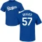 Ryan Brasier Name & Number T-Shirt - Royal