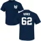 Ryan Weber Name & Number T-Shirt - Navy