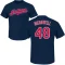 Sam Mcdowell Name & Number T-Shirt - Navy