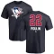 Sam Poulin Name and Number Banner Wave T-Shirt - Navy