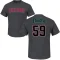 Seby Zavala Name & Number T-Shirt - Charcoal