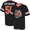 Shaka Heyward Name & Number Game Day V-Neck T-Shirt - Black