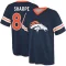 Shannon Sharpe Name & Number Game Day V-Neck T-Shirt - Navy