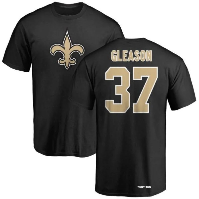 Tshirtsedge Steve Gleason Name & Number T-Shirt - White