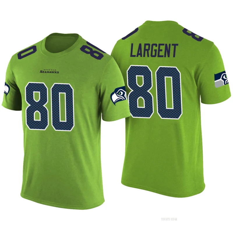 Steve Largent Legend Color Rush T-Shirt - Green - Tshirtsedge