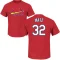 Steven Matz Name & Number T-Shirt - Red