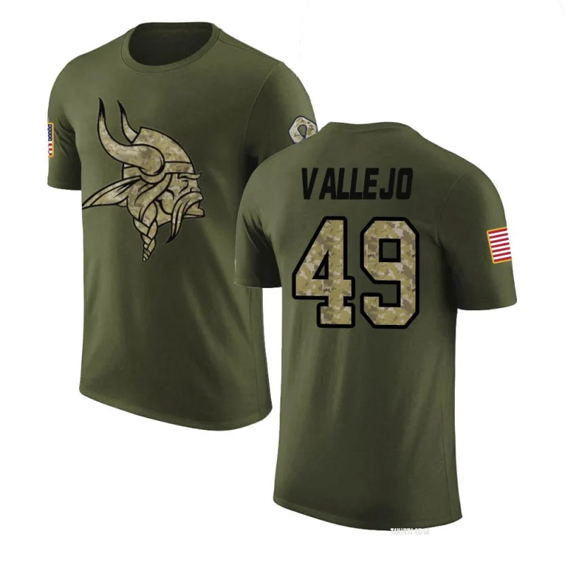 Women's Tanner Vallejo Legend Salute to Service Scoop Neck T-Shirt - Olive  - Tshirtsedge