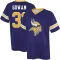 Tay Gowan Name & Number Game Day V-Neck T-Shirt - Purple