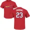 Ted Simmons Name & Number T-Shirt - Red