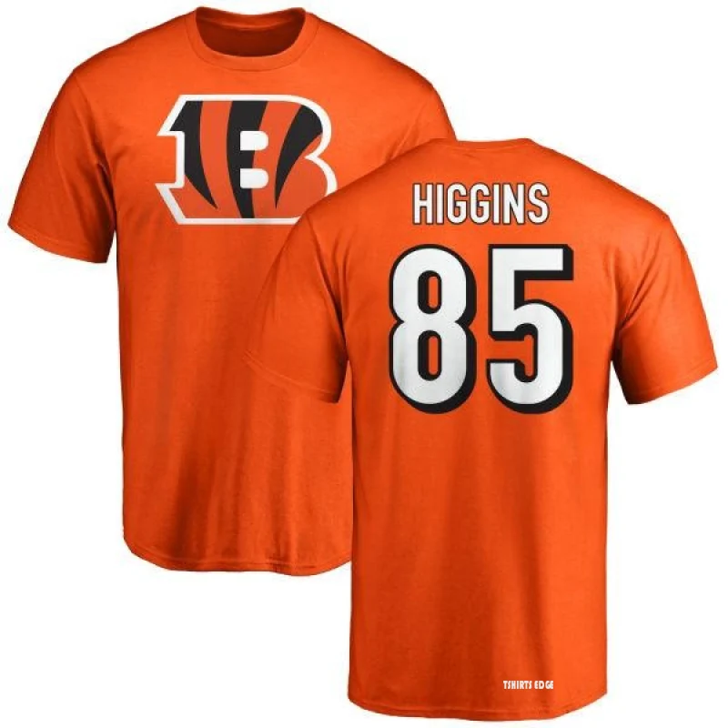 Tee Higgins Name & Number T-Shirt - Orange - Tshirtsedge