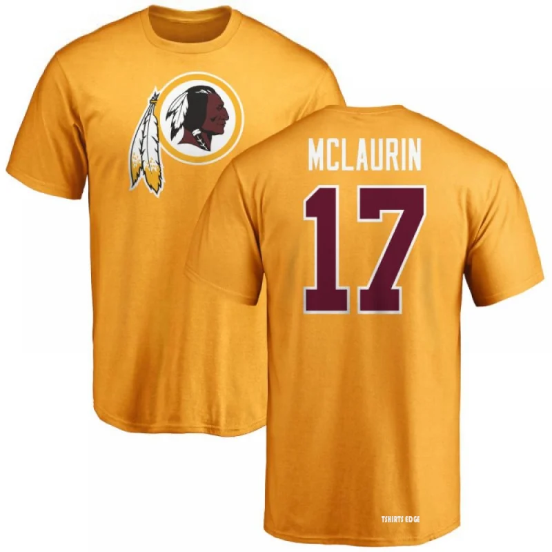 Terry McLaurin Name & Number T-Shirt - Gold - Tshirtsedge