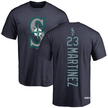 Women's Tino Martinez Seattle Mariners Roster Name & Number T-Shirt - Navy