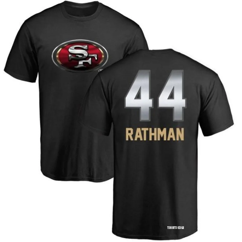 Tom Rathman Midnight Mascot T-Shirt - Black - Tshirtsedge