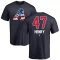 Tommy Henry Name and Number Banner Wave T-Shirt - Navy