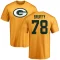 Travis Bruffy Name & Number T-Shirt - Gold