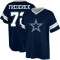 Travis Frederick Name & Number Game Day V-Neck T-Shirt - Navy Blue