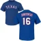 Travis Jankowski Name & Number T-Shirt - Royal