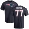 Trent Brown Name & Number T-Shirt - Navy