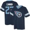 Trenton Cannon Name & Number Game Day V-Neck T-Shirt - Navy