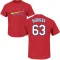 Tres Barrera Name & Number T-Shirt - Red