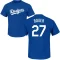 Trevor Bauer Name & Number T-Shirt - Royal