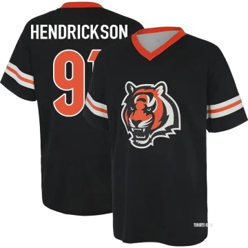 Trey Hendrickson Name & Number Game Day V-Neck T-Shirt - Black - Tshirtsedge