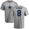 Troy Aikman Name & Number T-Shirt - Ash