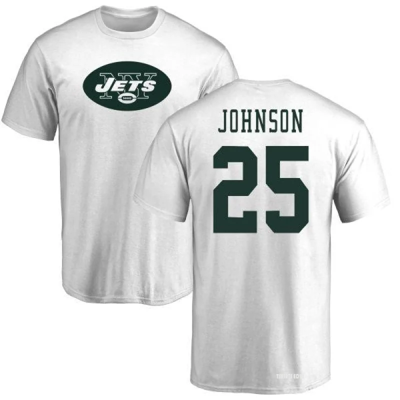 Ty Johnson Name & Number T-Shirt - White - Tshirtsedge