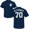 Tyler Alexander Name & Number T-Shirt - Navy