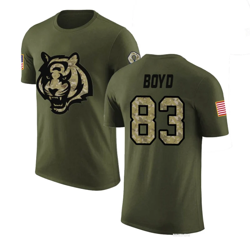 Tshirtsedge Tyler Boyd Legend Salute to Service T-Shirt - Olive