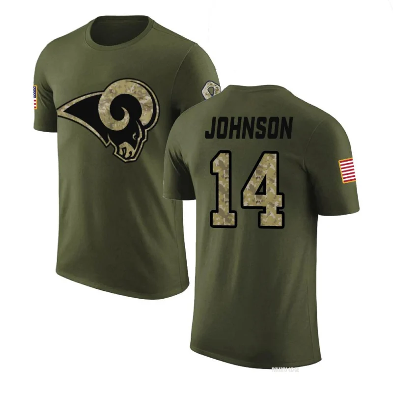 Men's Lightning Tyler Johnson Jersey Green Salute to Service