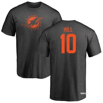 Tyreek Hill Miami Dolphins Women's Backer V-Neck T-Shirt - Ash