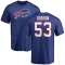 Tyrel Dodson Name & Number T-Shirt - Royal